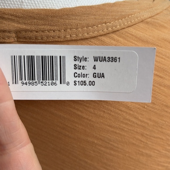 NWT James Perse V-Neck Long Sleeve. 100% Cotton. Size 4 - Picture 5 of 8